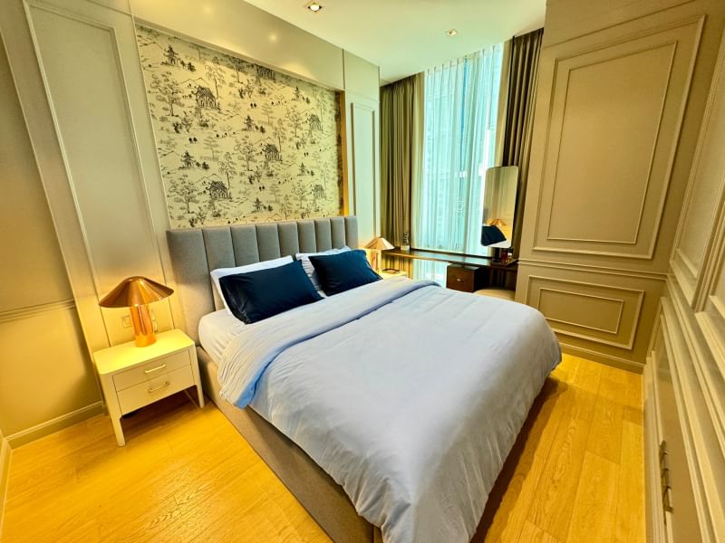 For RentCondoWitthayu, Chidlom, Langsuan, Ploenchit : For rent, 1 bedroom, corner room, fully furnished, ready to move in.