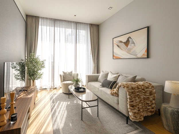 For RentCondoWitthayu, Chidlom, Langsuan, Ploenchit : for rent 1 bedroom biggest size 57sqm. fully furnished