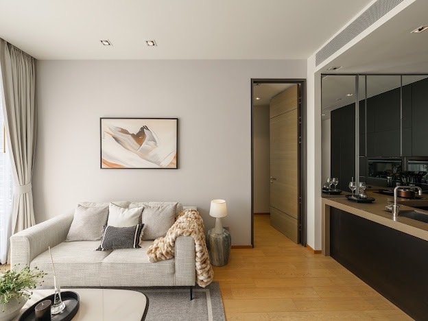 For RentCondoWitthayu, Chidlom, Langsuan, Ploenchit : for rent 1 bedroom biggest size 57sqm. fully furnished