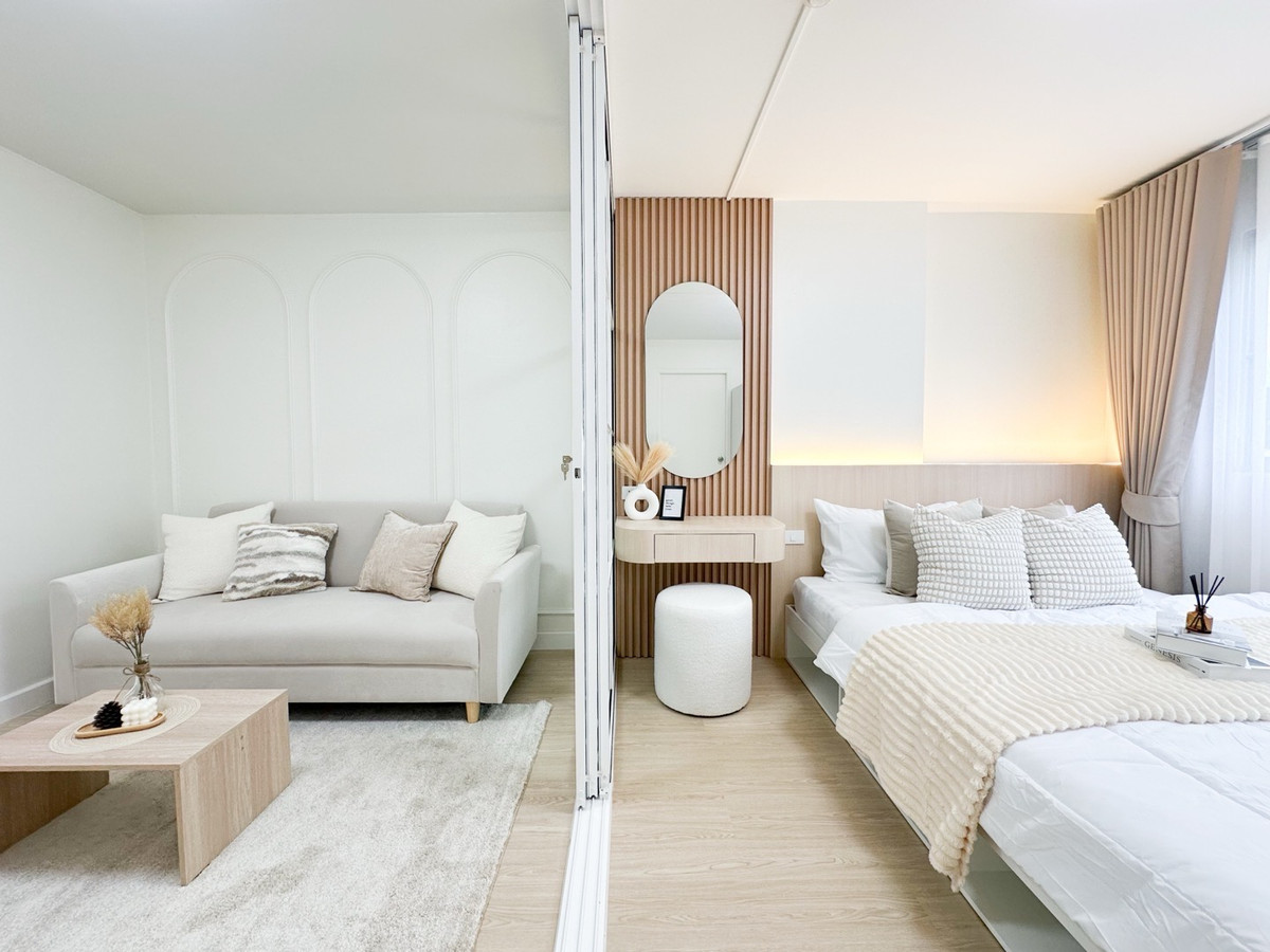 ขายคอนโดลาดพร้าว101 แฮปปี้แลนด์ : 🌈คอนโดลาดพร้าว 111 แต่งสวย เฟอร์ครบ ฟรีโอน