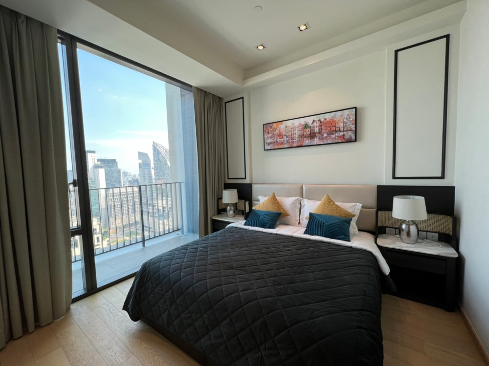 For RentCondoWitthayu, Chidlom, Langsuan, Ploenchit : for rent 1 bedroom - High floor at 28 Chidlom