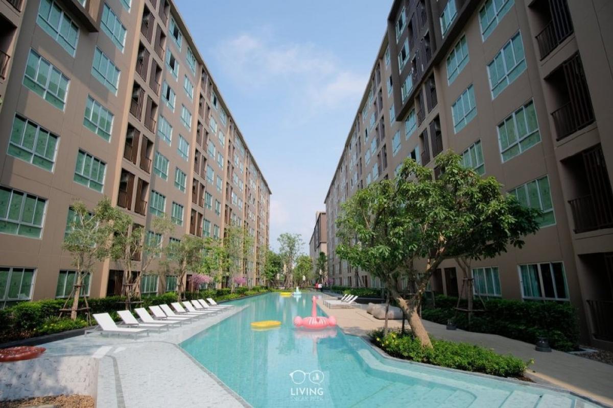 ขายคอนโดนครปฐม : ✅โฉนดลอย ว่างพร้อมโอน🔥 𝟭.𝟰𝟯 ล้านรวมโอน ⭐️ตึก  𝗖  ชั้น 𝟮  📌ห้องสุดท้ายแล้วค่ะ