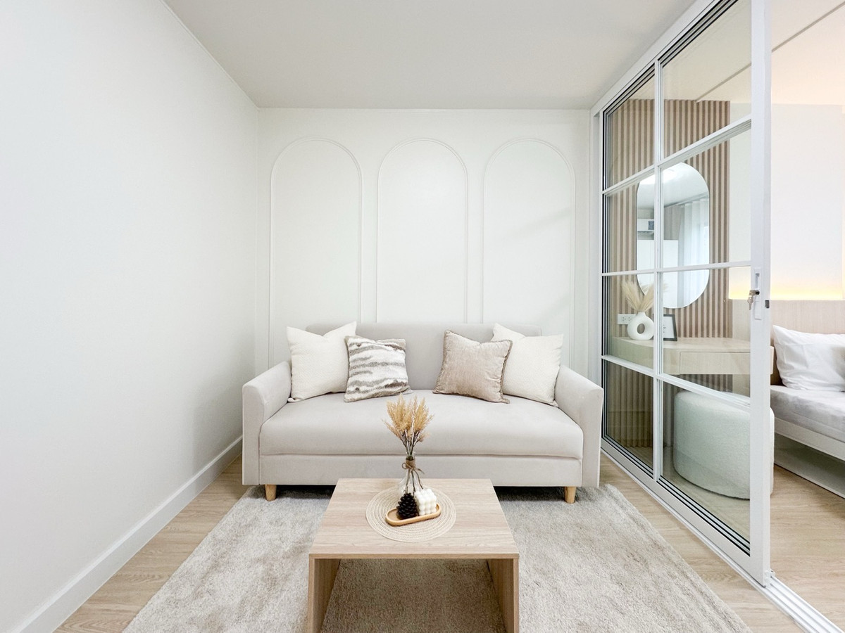 ขายคอนโดลาดพร้าว101 แฮปปี้แลนด์ : 🌈คอนโดลาดพร้าว 111 แต่งสวย เฟอร์ครบ ฟรีโอน