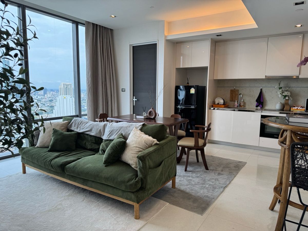 ให้เช่าคอนโดสาทร นราธิวาส : ✨For rent ! Big room + Private lift + River view at Sathorn 河景大房(The Bangkok Sathorn, BTS Surasak)