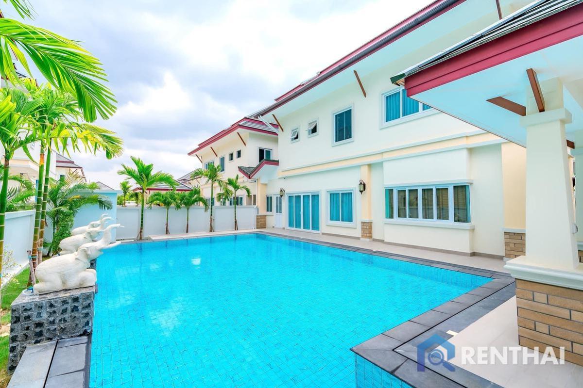 For SaleHousePattaya, Bangsaen, Chonburi : Ready to move in! 5 beds 6 baths luxury villa in Pattaya