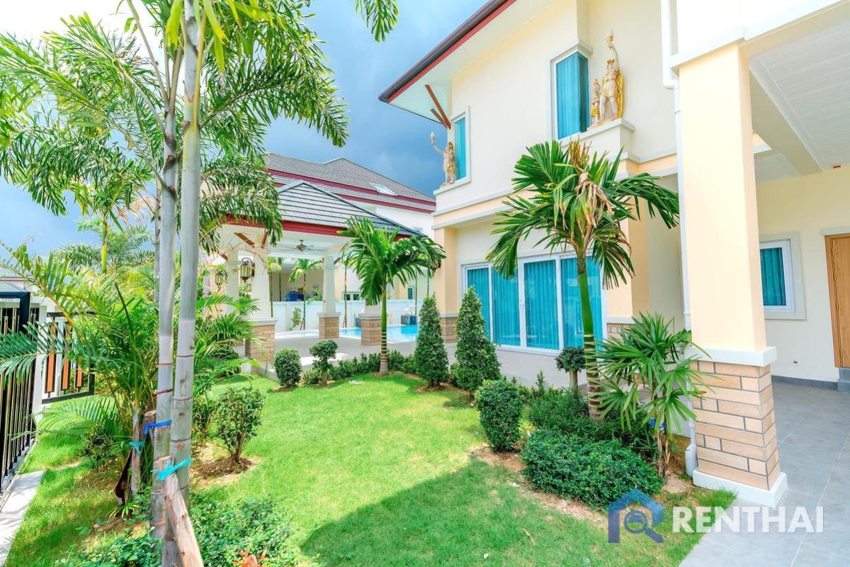 For SaleHousePattaya, Bangsaen, Chonburi : Ready to move in! 5 beds 6 baths luxury villa in Pattaya