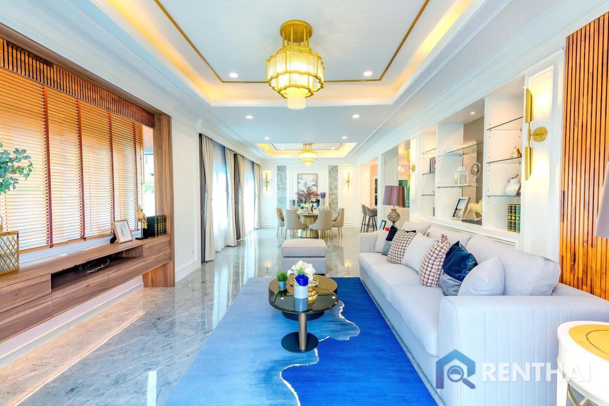 For SaleHousePattaya, Bangsaen, Chonburi : Ready to move in! 5 beds 6 baths luxury villa in Pattaya