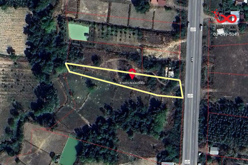 For SaleLandKalasin : Land for sale 2 rai 3 ngan 42 square wah, Sahatsakhan District, Kalasin.