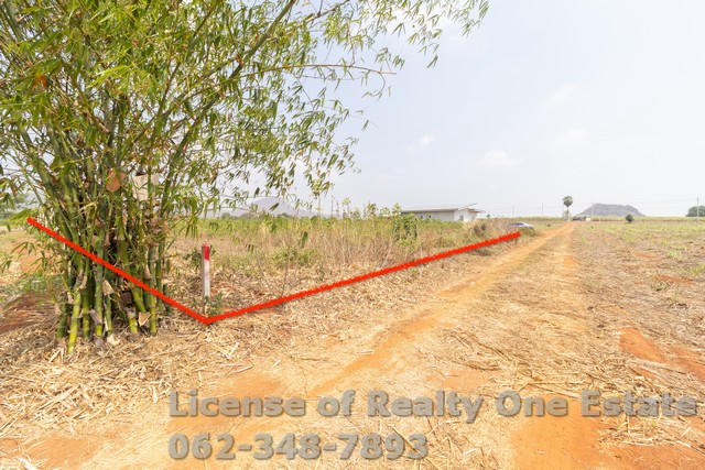 For SaleLandRatchaburi : Land for sale, Nor.Sor.3K, Khao Phueng Road, Pak Chong Subdistrict, Chom Bueng District, Ratchaburi Province.