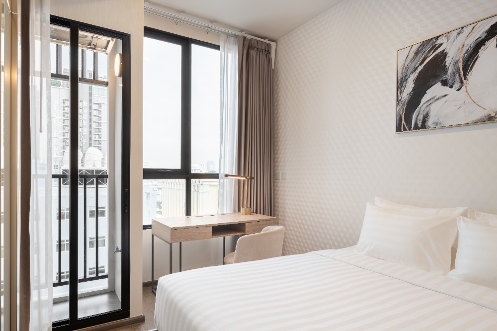 For RentCondoRatchathewi,Phayathai : 🔥Available🔥 Condo for rent, Park Origin Phayathai, 1 Bedroom 25 sq m. 🔥🔥 Near BTS Phaya Thai, only 300 meters, new room, high ceiling, beautifully decorated, fully furnished, free WI-FI.