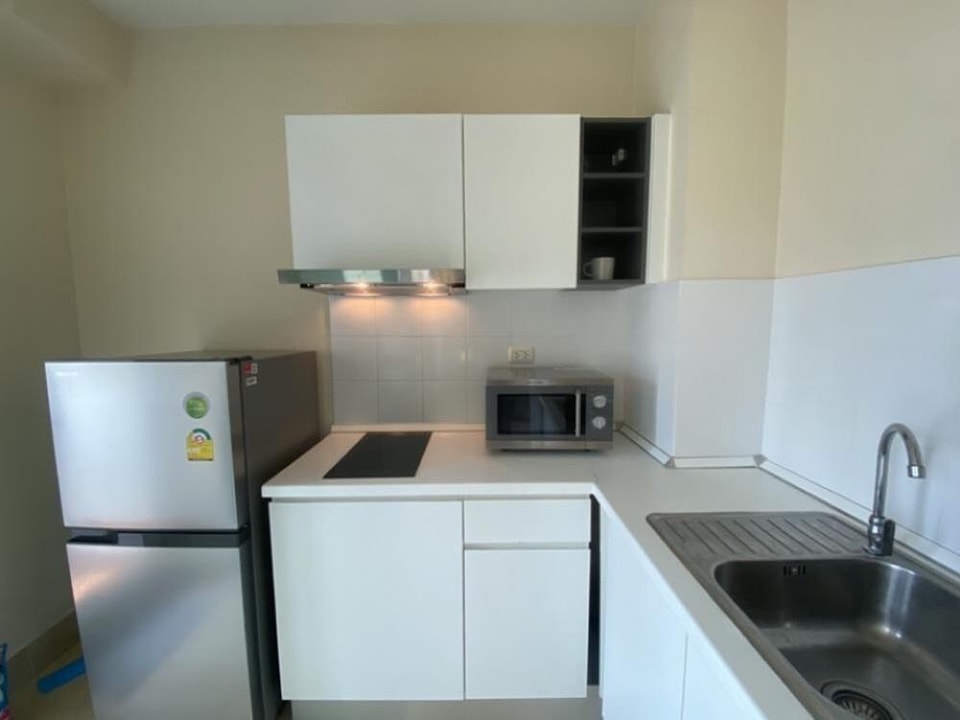 For SaleCondoRama9, Petchburi, RCA : S-KRG105  Kris Garden Rama 9, 4th floor, city view, 33.4 sq m., 1 bedroom, 1 bathroom, 2.45 million. 064-959-8900