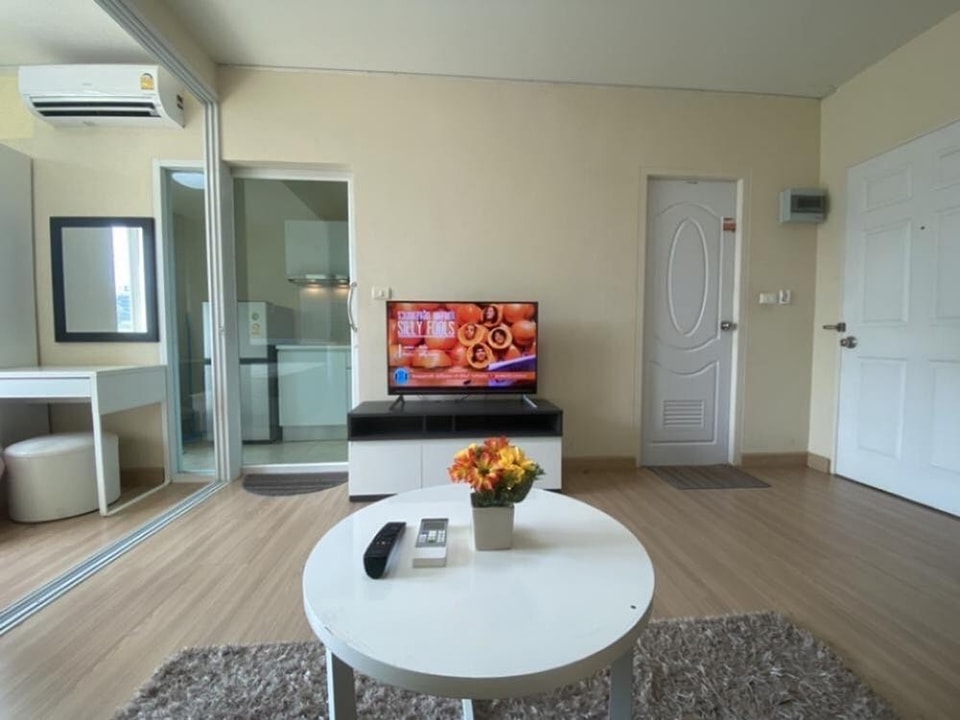 For SaleCondoRama9, Petchburi, RCA : S-KRG105  Kris Garden Rama 9, 4th floor, city view, 33.4 sq m., 1 bedroom, 1 bathroom, 2.45 million. 064-959-8900