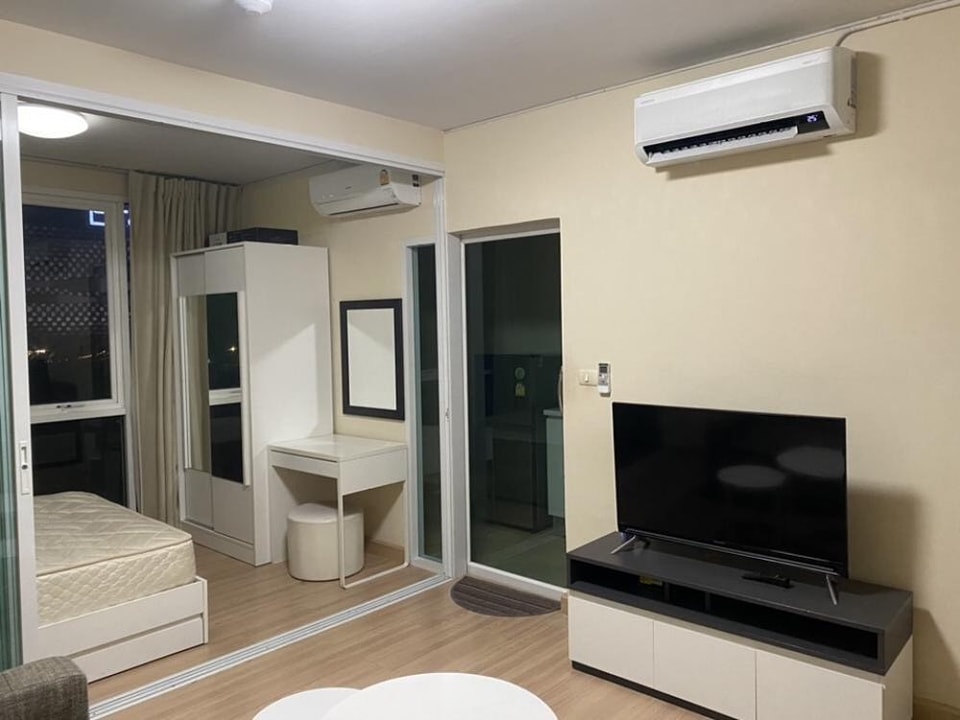 For SaleCondoRama9, Petchburi, RCA : S-KRG105  Kris Garden Rama 9, 4th floor, city view, 33.4 sq m., 1 bedroom, 1 bathroom, 2.45 million. 064-959-8900