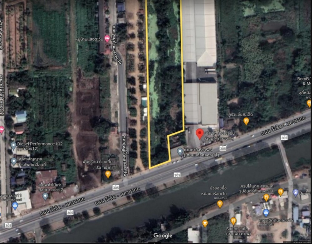 For SaleLandPathum Thani,Rangsit, Thammasat : Land for sale, 57 rai, location next to the main road Rangsit, Nakhon Nayok, between Rangsit. Nakhon Nayok Khlong 11-12 Land next to SCG Solution Klong 12 Company.