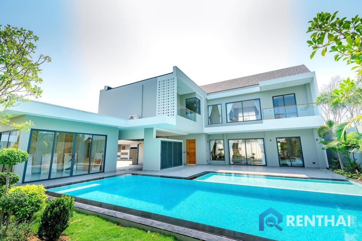 For SalePattaya, Bangsaen, Chonburi : Ready to move in Luxury Nordic Pool Villa Pattaya