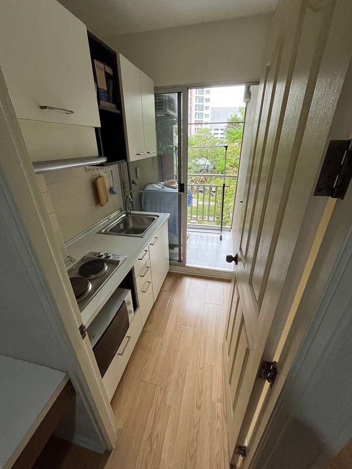 For SaleCondoNawamin, Ramindra : S-LIN124 Lumpini Ville Ramintra-Lak Si, 3rd floor, city view, 31 sq m., 1 bedroom, 1 bathroom, 1.8 million. 064-959-8900