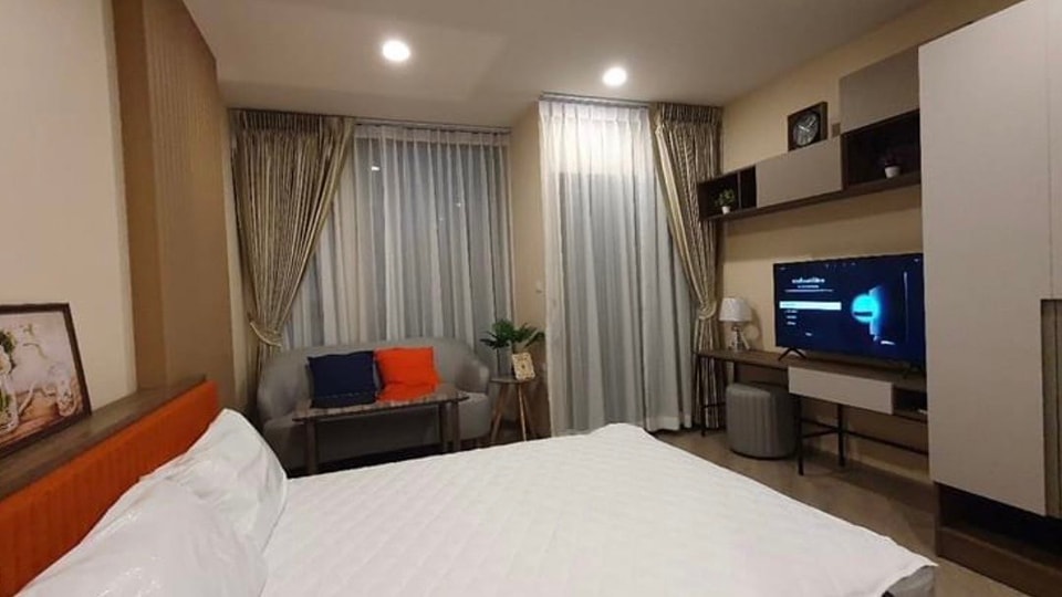 For SaleCondoVipawadee, Don Mueang, Lak Si : S-TBSM112 The Base Saphan Mai, 5th floor, garden view, 25 sq m., 1 bedroom, 1 bathroom, 2.987 million. 064-959-8900