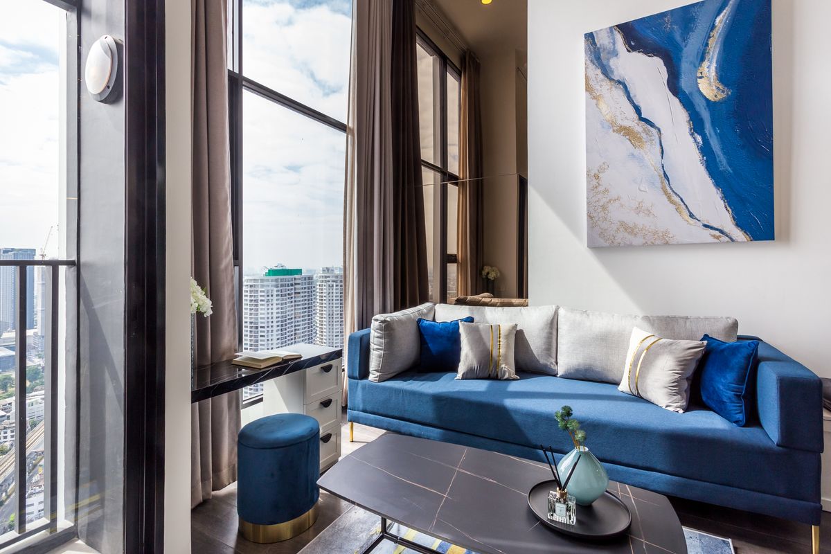 ขายคอนโดเกษตรศาสตร์ รัชโยธิน : ขายด่วน 1bed duplex ชั้นสูง Knightbrige space ratchayothin