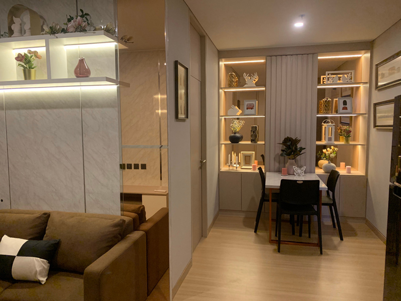 ขายคอนโดพระราม 9 เพชรบุรีตัดใหม่ RCA : ขาย LPN Suite Makkasan 2 นอน 1 น้ำ 42 sqm. 22th Fl. (room no.2205) 1515/338