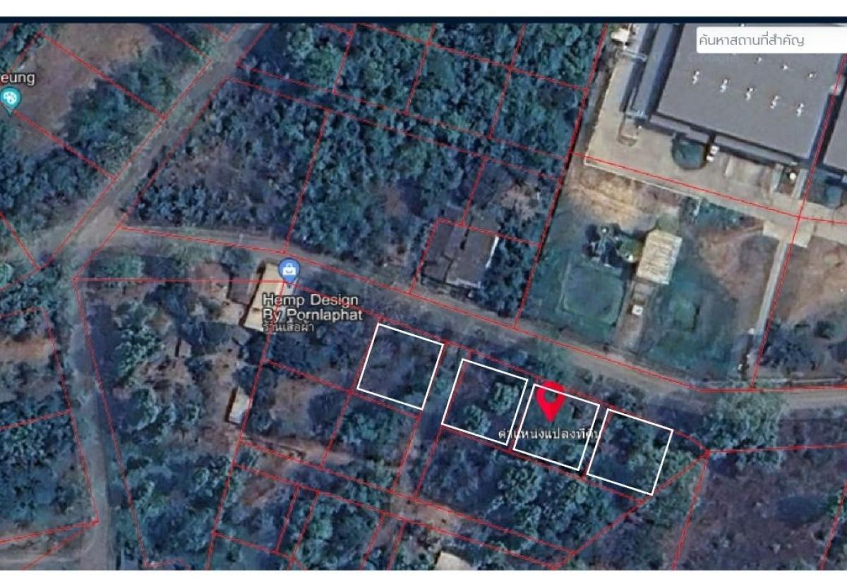 For SaleLandChiang Mai : Doi Saket, no flooding!! Beautiful land for sale, small plot, suitable for building a house, near Nong Bua Phra Chao Luang (tourist attraction), has electricity and tap water, area 1 ngan 100 sq m, 4 plots
