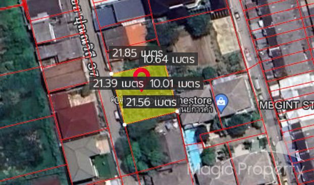 ขายที่ดินอ่อนนุช อุดมสุข : ขายที่ดิน 111 ตรว.ในซอยปุณณวิถี 37 แขวงบางจาก เขตพระโขนง กรุงเทพ