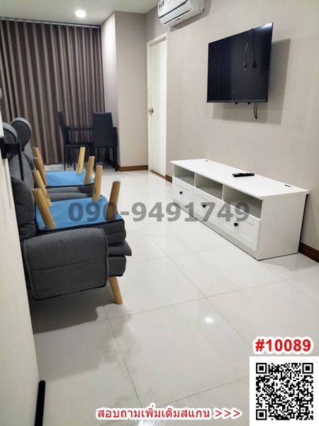 For RentCondoLadkrabang, Suwannaphum Airport : Condo for rent: Airlink Residences Romklao, 2 bedrooms, near Airport Link Lat Krabang and Suvarnabhumi Airport.