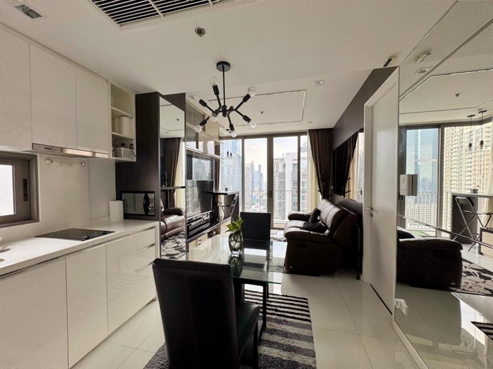 For SaleCondoSathorn, Narathiwat : S-NNES101  condo Nara 9 by Eastern Star, 26th floor, size 43 sqm., 1 bed 1 bath, 8.14 million. 064-959-8900