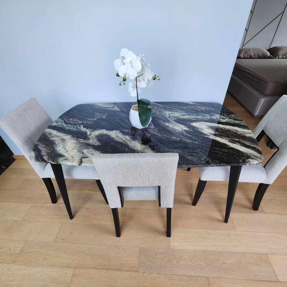 For RentCondoWitthayu, Chidlom, Langsuan, Ploenchit : For rent, 1 bedroom, corner room, high floor, garden view.