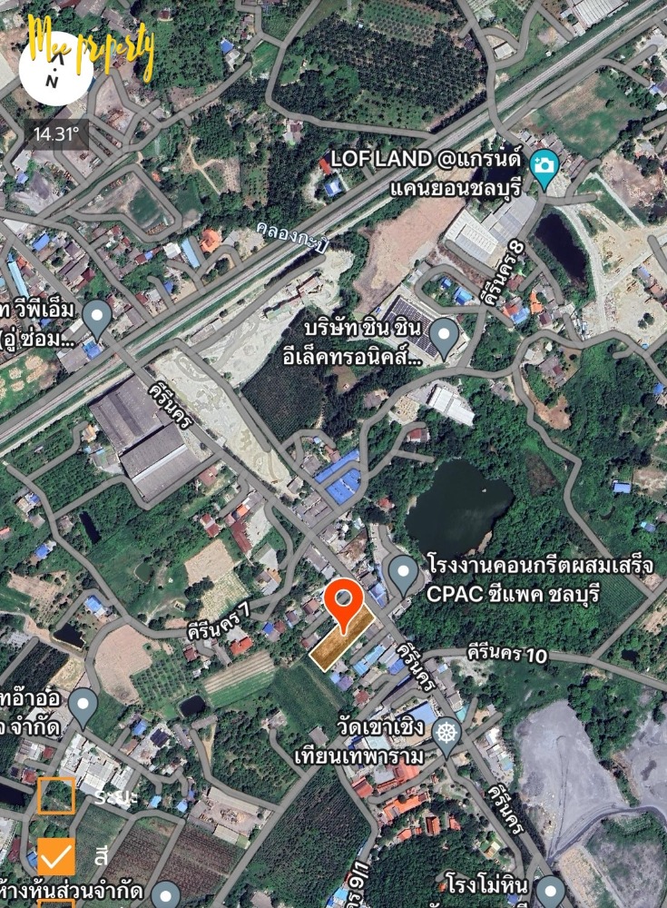 ขายที่ดินพัทยา บางแสน ชลบุรี สัตหีบ : ขายที่ดินเปล่า ทำเลค้าขาย  2 ไร่ 65 ตร.ว อ.เมือง ต.ห้วยกะปิ จ.ชลบุรี ที่ดินกว้าง 32.31 เมตร ยาว 107.89 เมตร ME-146