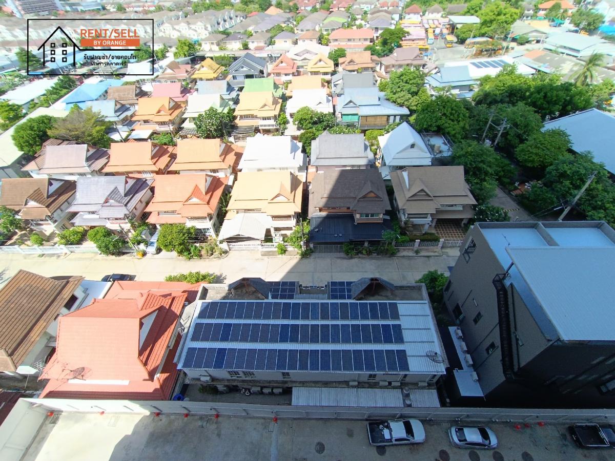 For RentCondoNonthaburi, Bang Yai, Bangbuathong : Grow Rattanathibet Grow Rattanathibet Condo with Chao Phraya River view, next to MRT Sai Ma, supports 100% parking, no need to worry about car parking.