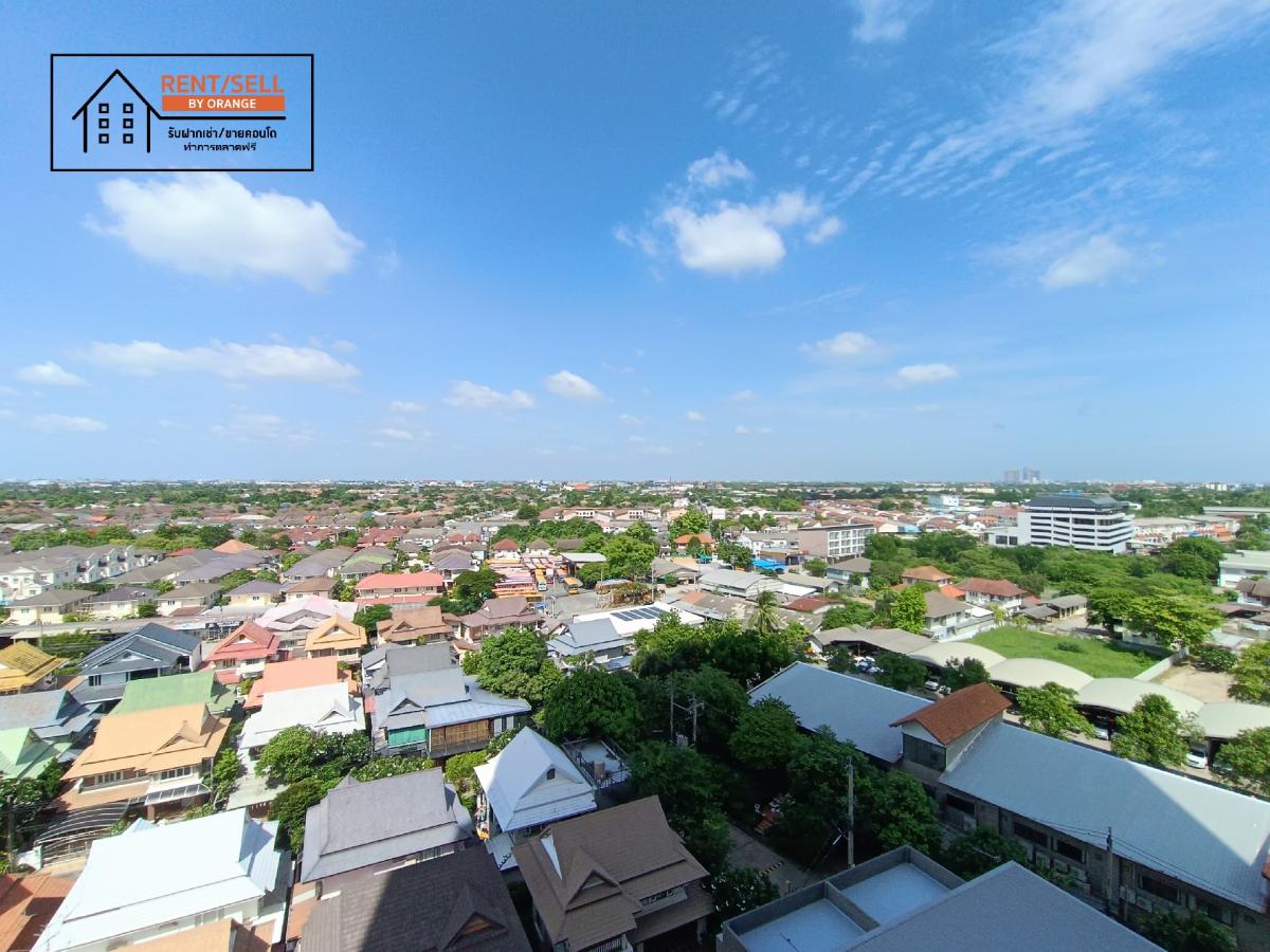 For RentCondoNonthaburi, Bang Yai, Bangbuathong : Grow Rattanathibet Grow Rattanathibet Condo with Chao Phraya River view, next to MRT Sai Ma, supports 100% parking, no need to worry about car parking.