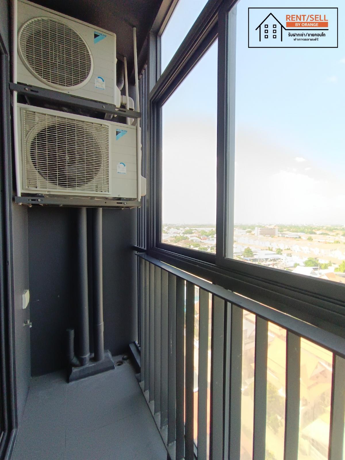 For RentCondoNonthaburi, Bang Yai, Bangbuathong : Grow Rattanathibet Grow Rattanathibet Condo with Chao Phraya River view, next to MRT Sai Ma, supports 100% parking, no need to worry about car parking.