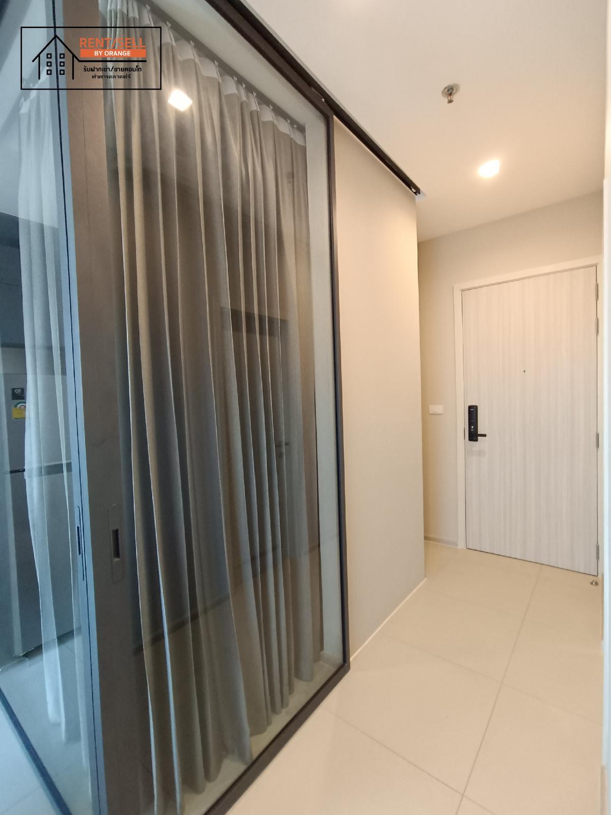 For RentCondoNonthaburi, Bang Yai, Bangbuathong : Grow Rattanathibet Grow Rattanathibet Condo with Chao Phraya River view, next to MRT Sai Ma, supports 100% parking, no need to worry about car parking.