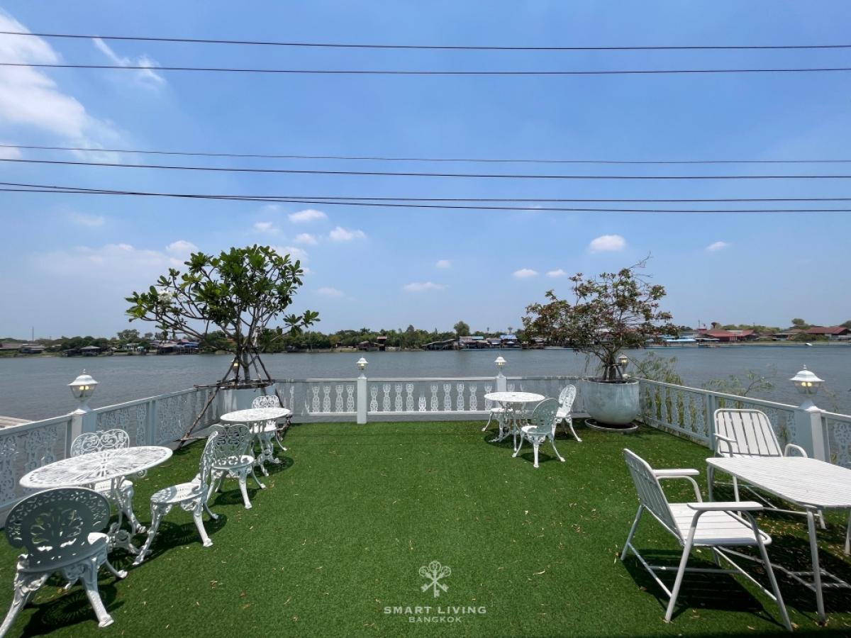 For SaleHousePathum Thani,Rangsit, Thammasat : Luxury Chao Phraya Riverfront House for Sale in Pathum Thani Large Land Ideal for Investment Hotel or Restaurant