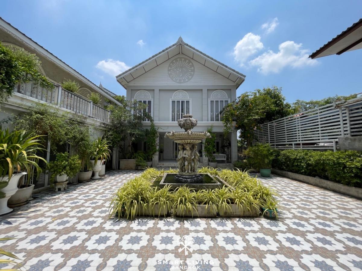 For SaleHousePathum Thani,Rangsit, Thammasat : Luxury Chao Phraya Riverfront House for Sale in Pathum Thani Large Land Ideal for Investment Hotel or Restaurant