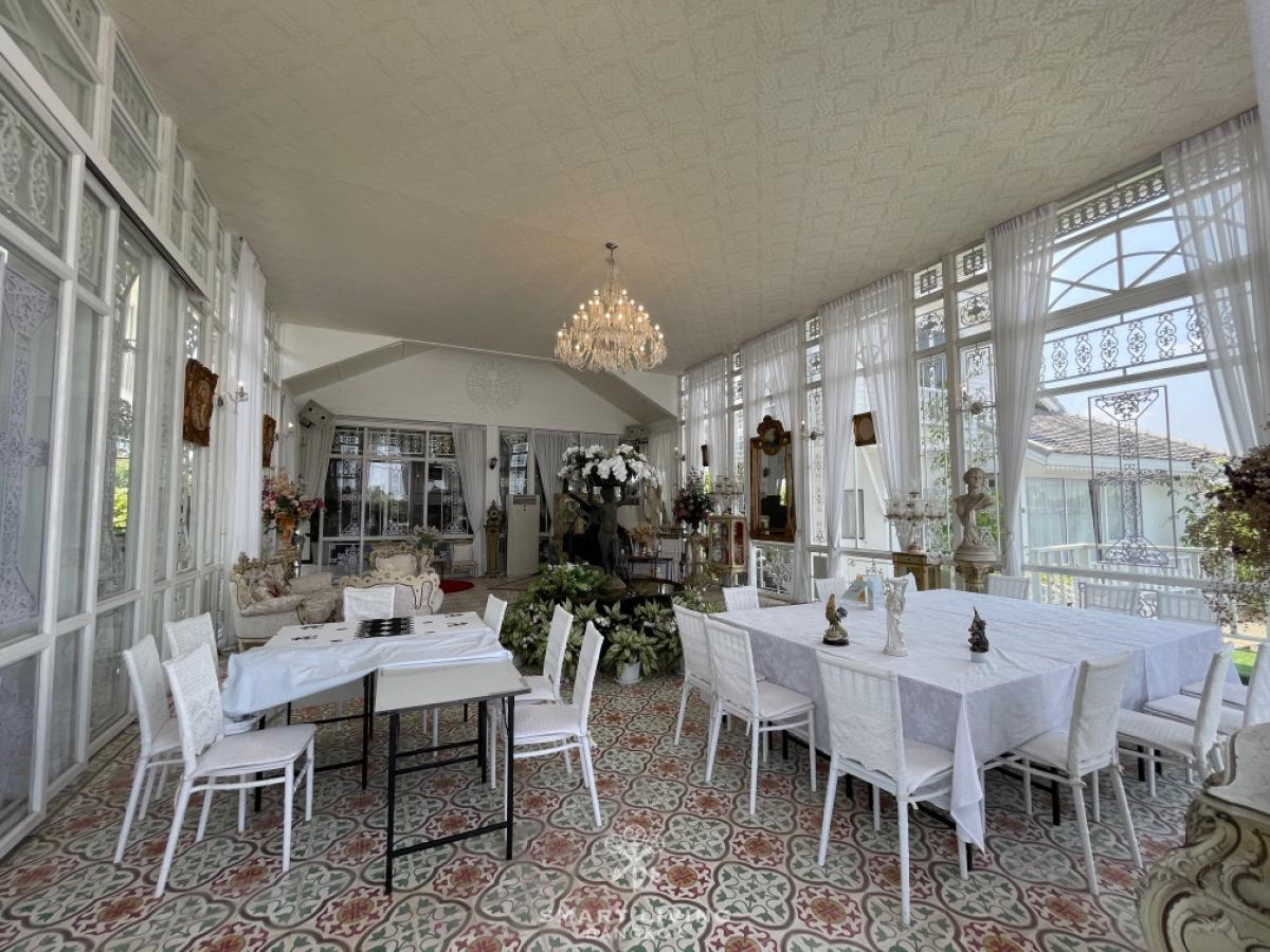 For SaleHousePathum Thani,Rangsit, Thammasat : Luxury Chao Phraya Riverfront House for Sale in Pathum Thani Large Land Ideal for Investment Hotel or Restaurant