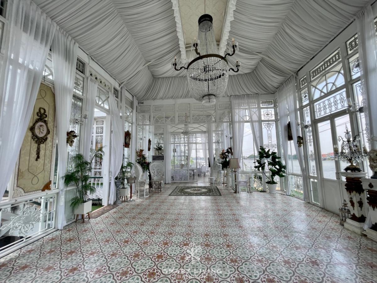 For SaleHousePathum Thani,Rangsit, Thammasat : Luxury Chao Phraya Riverfront House for Sale in Pathum Thani Large Land Ideal for Investment Hotel or Restaurant