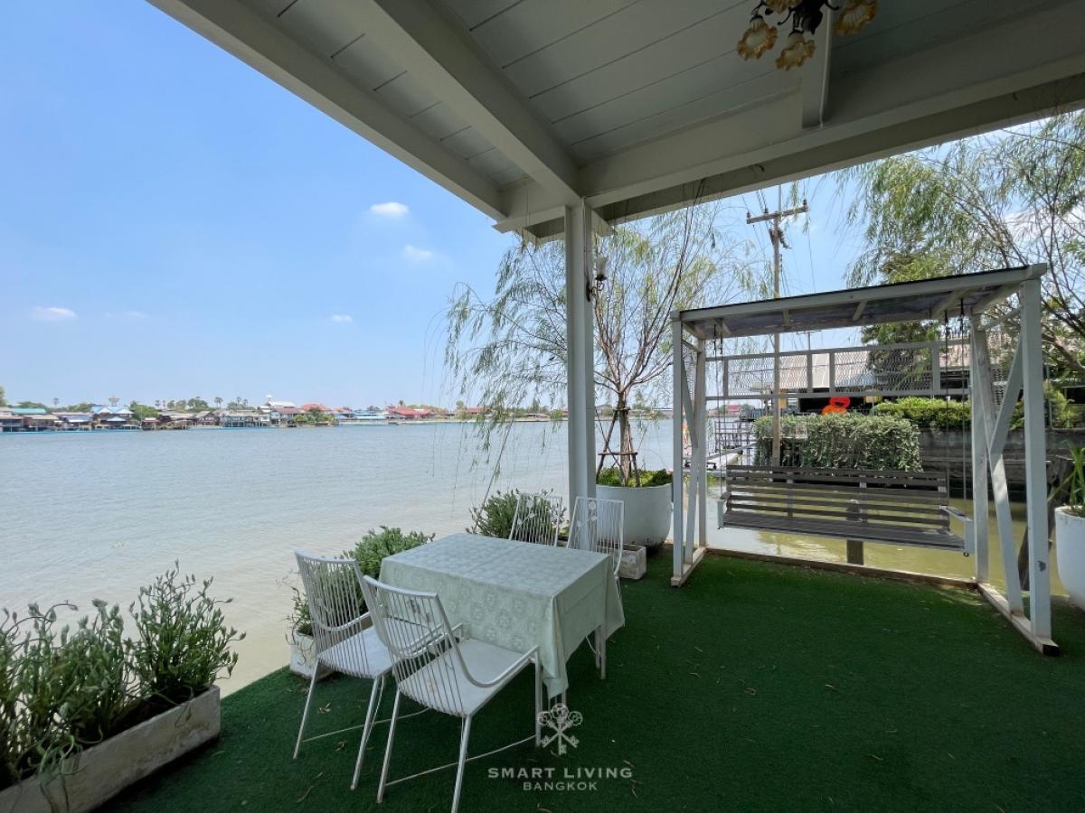 For SaleHousePathum Thani,Rangsit, Thammasat : Luxury Chao Phraya Riverfront House for Sale in Pathum Thani Large Land Ideal for Investment Hotel or Restaurant