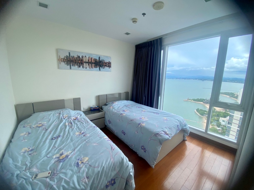 ให้เช่าคอนโดพัทยา บางแสน ชลบุรี สัตหีบ : For rent the Palm wongamat Beach Front Pattaya 2beds room side view  (S03-0961)