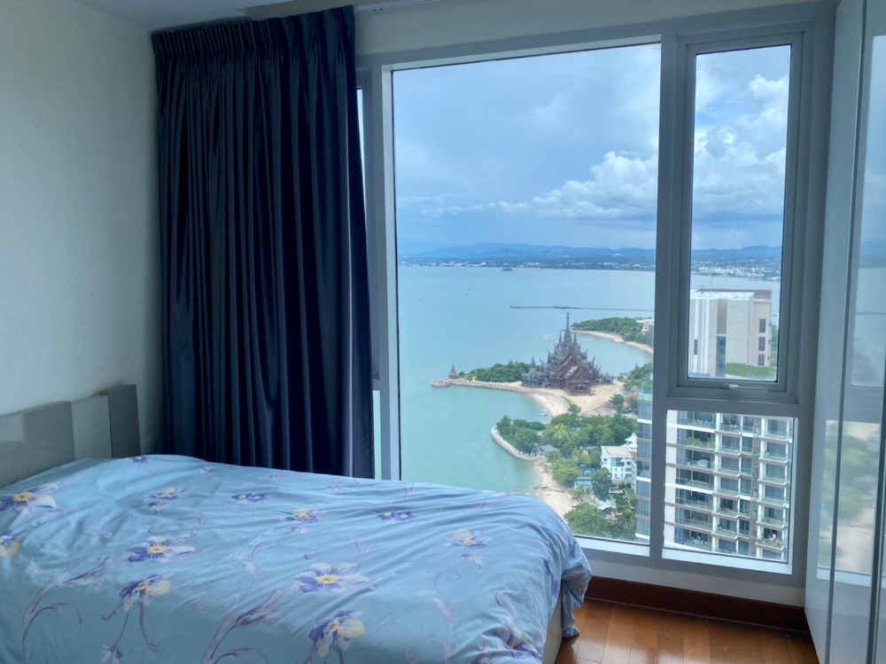 ให้เช่าคอนโดพัทยา บางแสน ชลบุรี สัตหีบ : For rent the Palm wongamat Beach Front Pattaya 2beds room side view  (S03-0961)