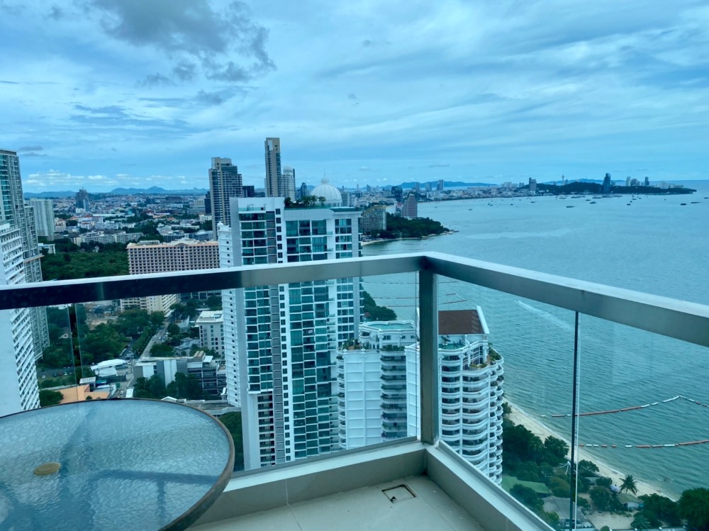 ให้เช่าคอนโดพัทยา บางแสน ชลบุรี สัตหีบ : For rent the Palm wongamat Beach Front Pattaya 2beds room side view  (S03-0961)