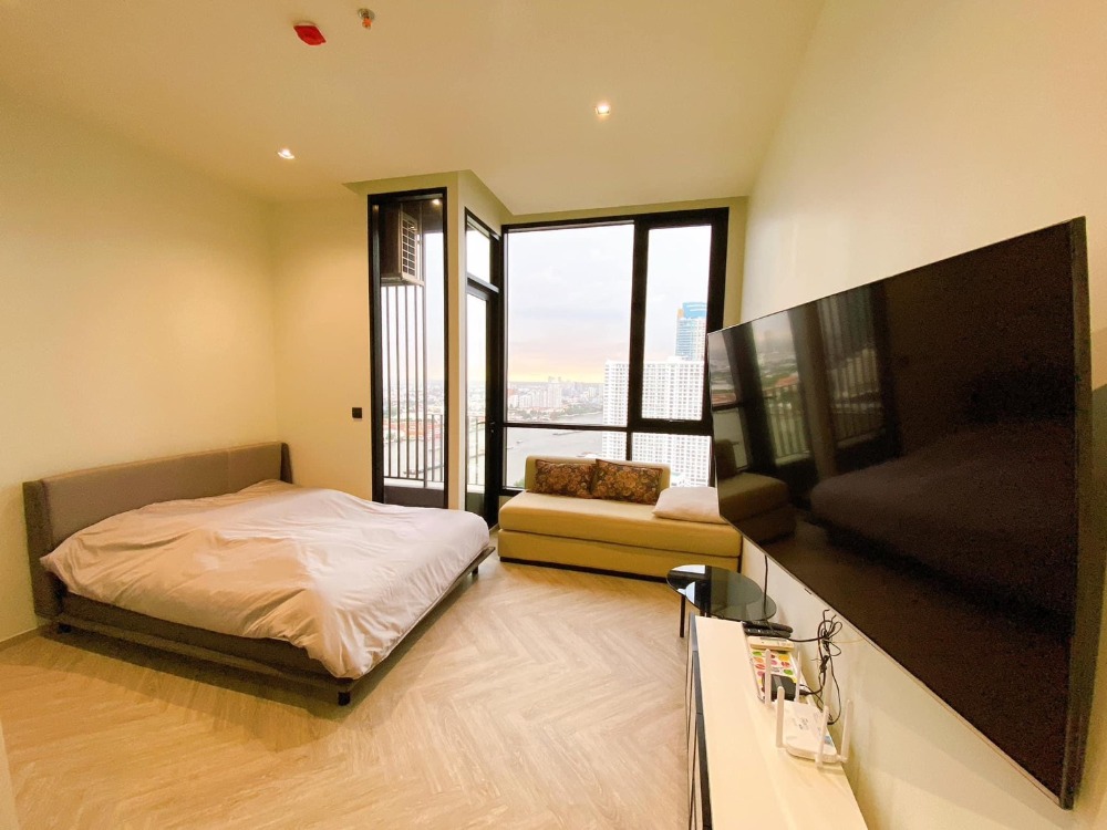 For RentCondoWongwianyai, Charoennakor : For rent 📌Chapter Charoennakhon - Riverside📌 Asiatique river view, complete furniture, electrical appliances.