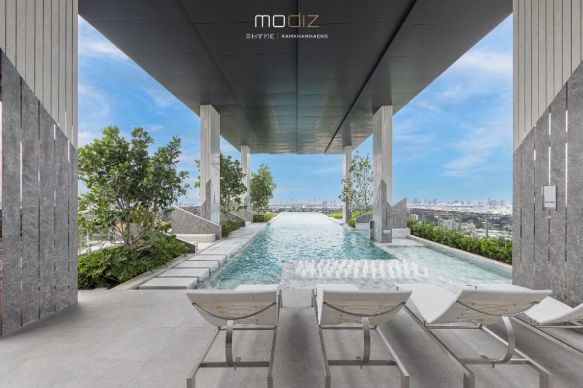 For SaleCondoRamkhamhaeng, Hua Mak : MOdIZ RHYME RAMKHAMHAENG 1 bedroom 31 sq m. Cheap installments 9,900/month Call 095-489-8890