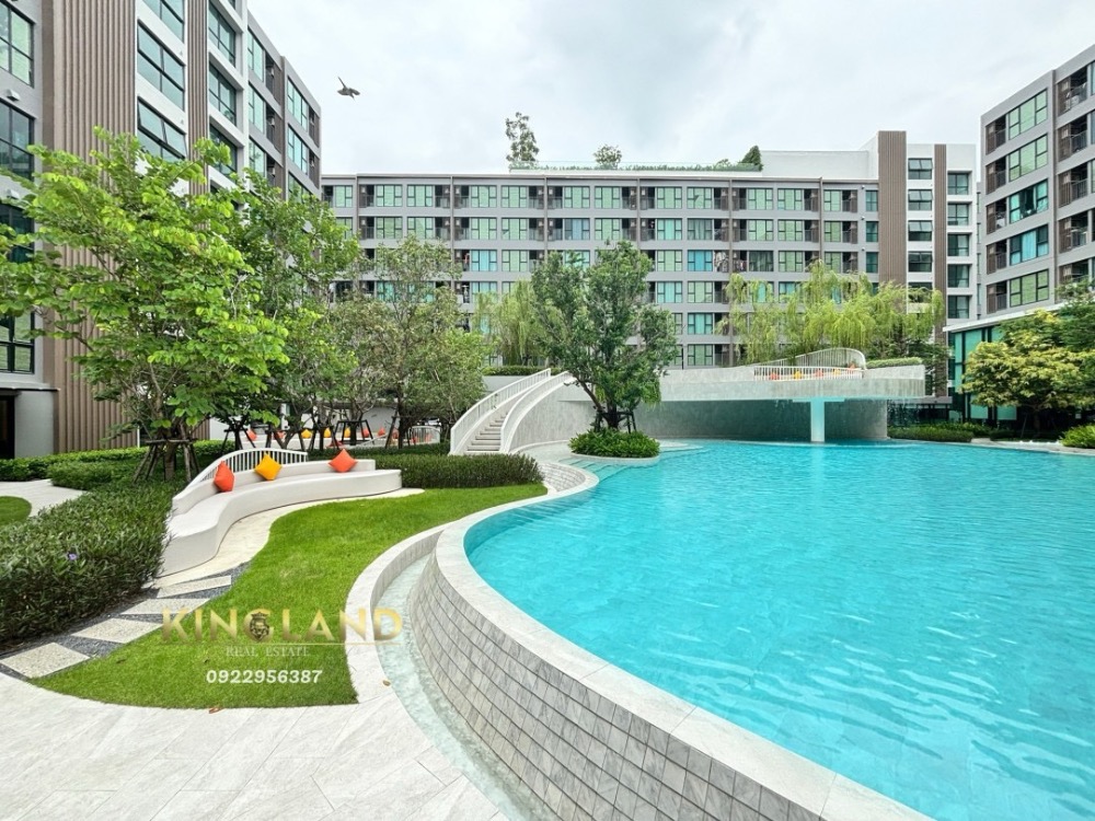 For RentCondoMin Buri, Romklao : Condo for rent, new, Atmoz flow minburi project (Atmoz Flow Minburi), brand new, everything is complete, #Next to the Pink Line, Minburi Market Station, resort-style atmosphere, 1 bedroom, size 26.45 sq m., rent 10,000 baht/month