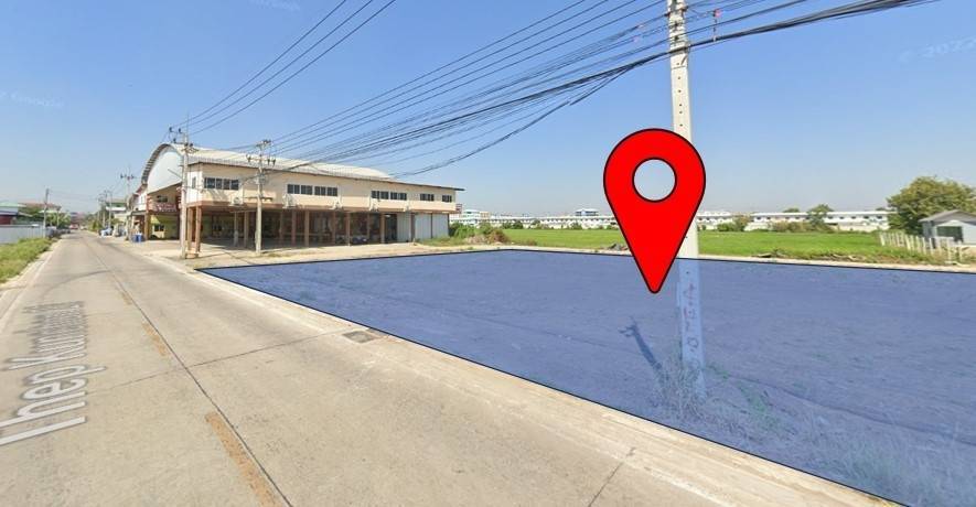 ขายที่ดินปทุมธานี รังสิต ธรรมศาสตร์ : ที่ดินเปล่า ทำเลดีใกล้ตลาดไท ติดถนนซอยเทพกุญชร 22 ต.คลองหนึ่ง อ.คลองหลวง จ.ปทุมธานี เนื้อที่ 1-2-0 ไร่ หน้ากว้างติดถนนสวย