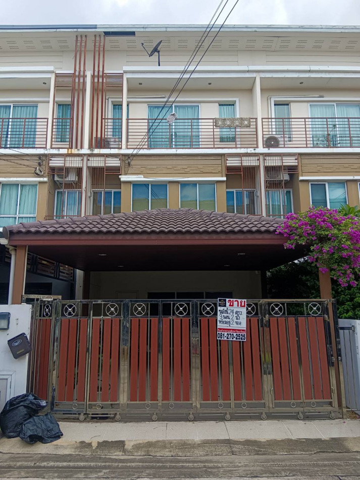 ขายบ้านพัฒนาการ ศรีนครินทร์ : ขายทาวน์โฮม 3 ชั้น ม.วิลเลต ซิตี้ ซ.พัฒนาการ 38 สภาพพร้อมอยู่ ราคาถูกมาก