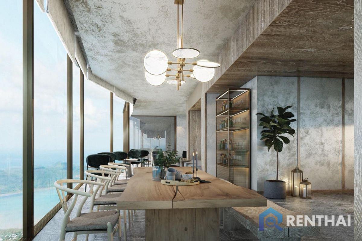 ขายคอนโดพัทยา บางแสน ชลบุรี สัตหีบ : ขายห้องรีเซลล์ราคาต่ำกว่าหน้าโครงการ Arom wongamat 2 ห้องนอน ขนาด 81 ตร.ม. วิวทะเลบนชั้นสูงเลย วิวฝั่งพัทยา