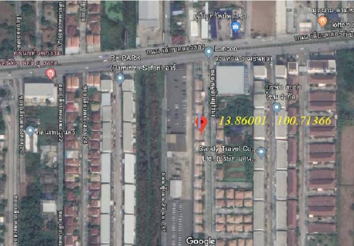 For SaleHouseNawamin, Ramindra : (Code:N2S10830)Single house Lanceo Ramintra-Nawamin 62 sq w, 3 bedrooms, 3 bathrooms, 2 parking spaces.