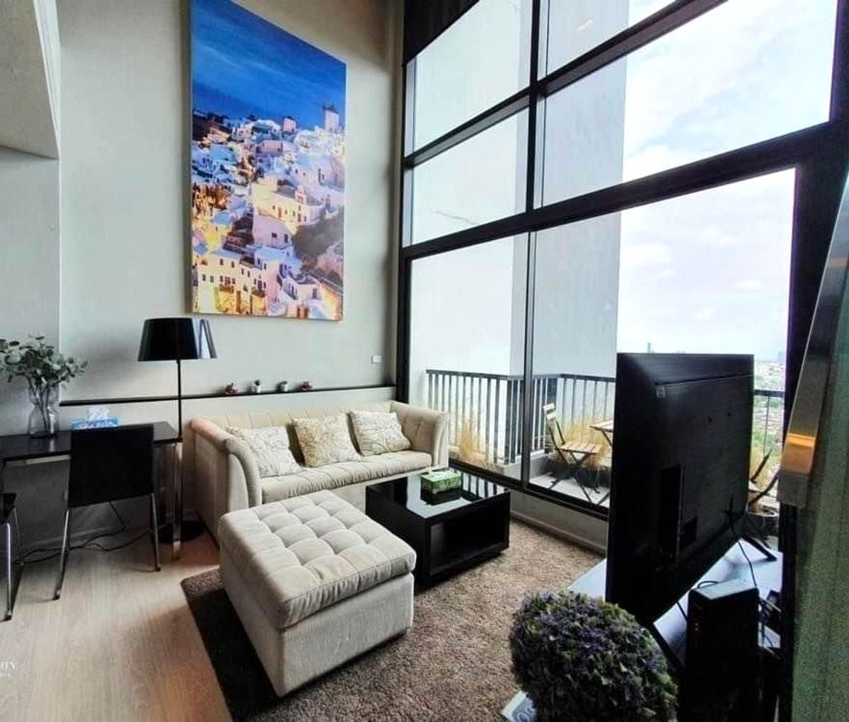 ให้เช่าคอนโดอ่อนนุช อุดมสุข : Rhythm Sukhumvit 44/1 ✨   DUPLEX  1 BEDROOM  📞 Line : @pukkhome (with @)