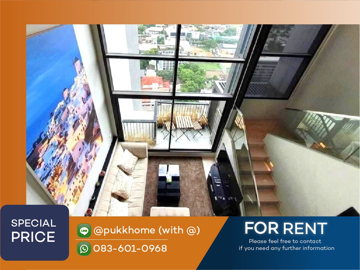 ให้เช่าคอนโดอ่อนนุช อุดมสุข : Rhythm Sukhumvit 44/1 ✨   DUPLEX  1 BEDROOM  📞 Line : @pukkhome (with @)